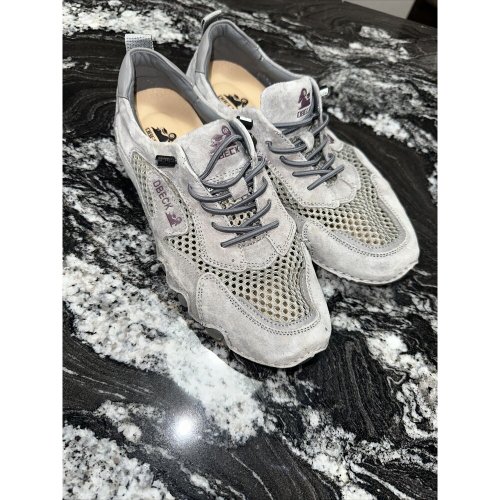 Dbeck Women’s Outdoor Mesh Trail Shoes Hiking & Walking, Breathable -Gray- 43
